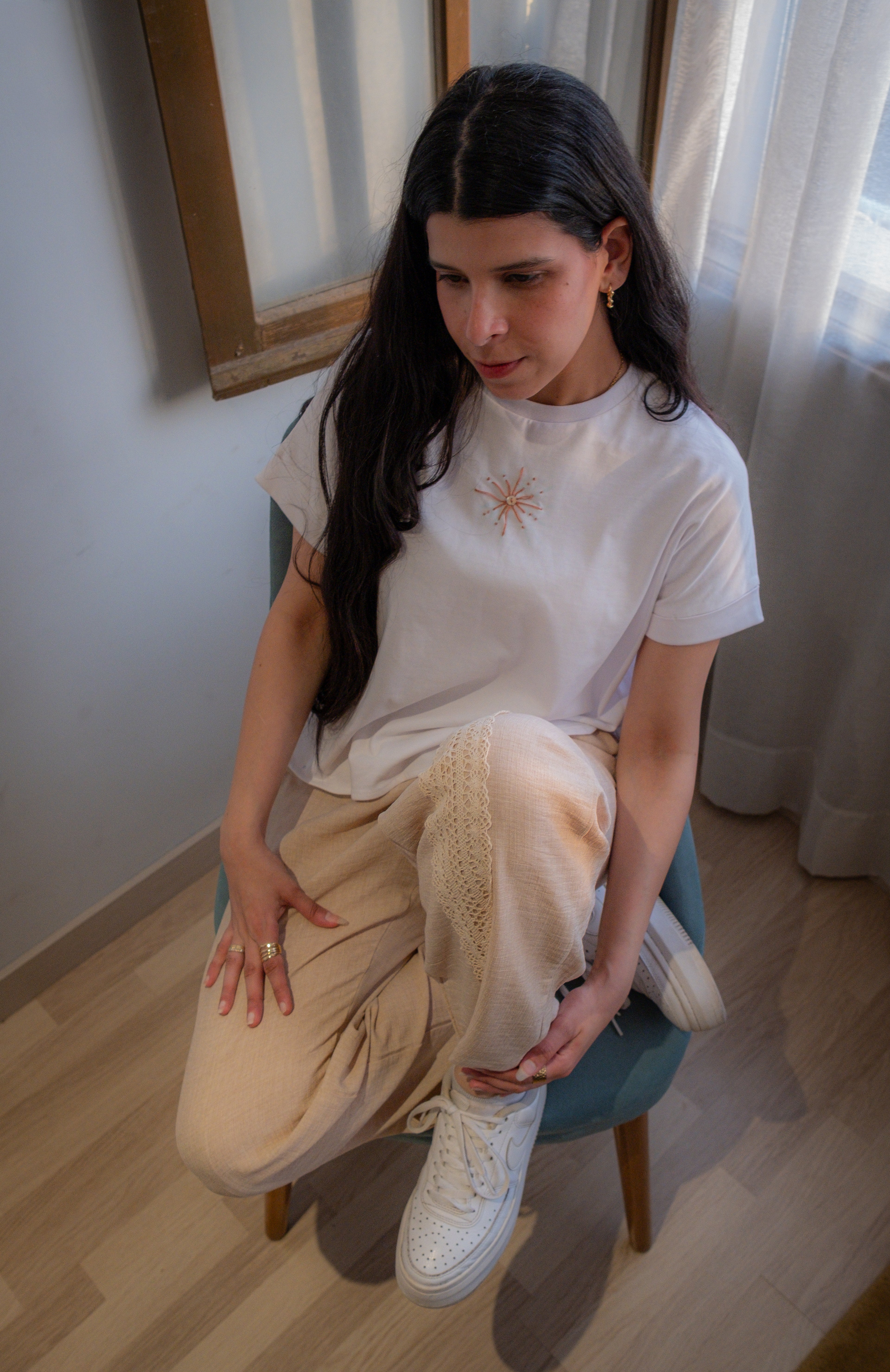Linen Wide-Legged  Pant