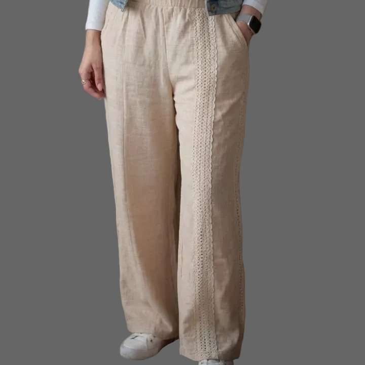 Linen Wide-Legged  Pant
