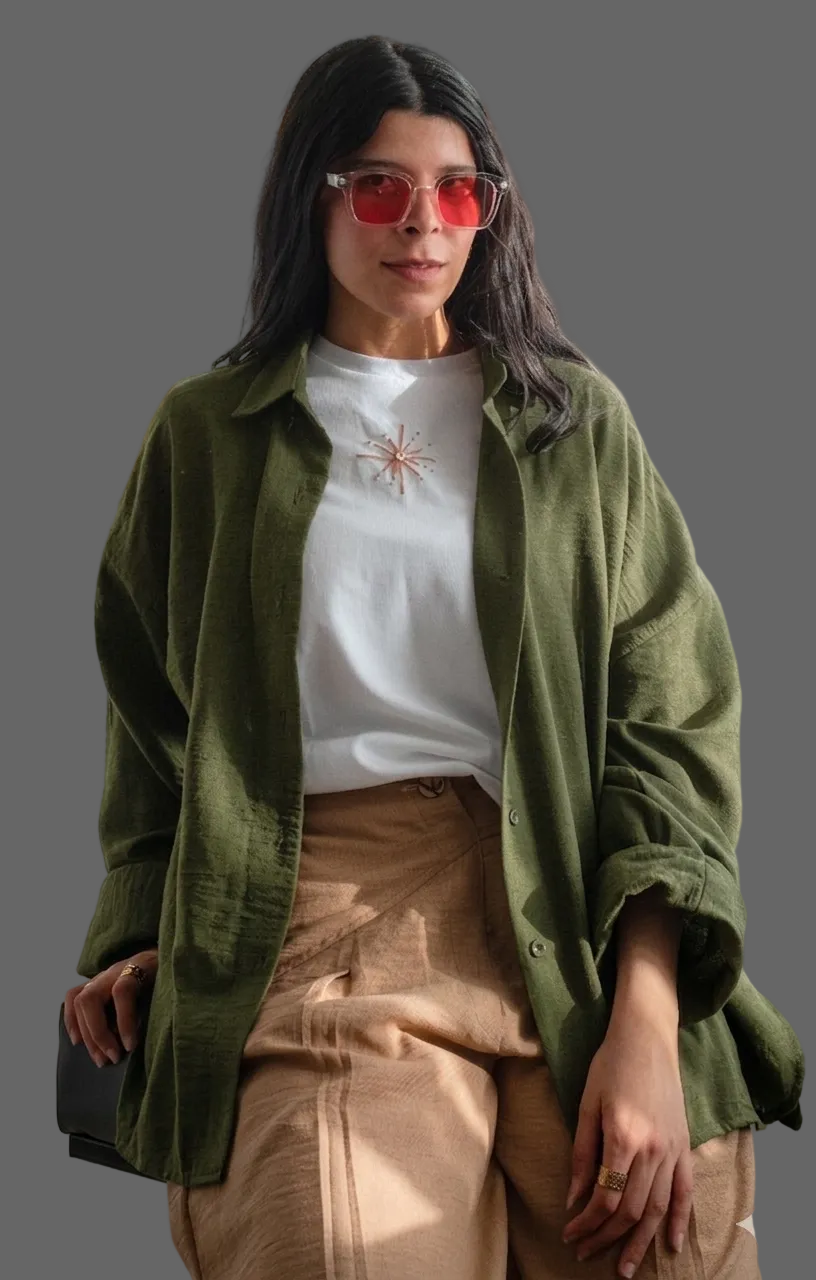 Over Size Linen Shirt