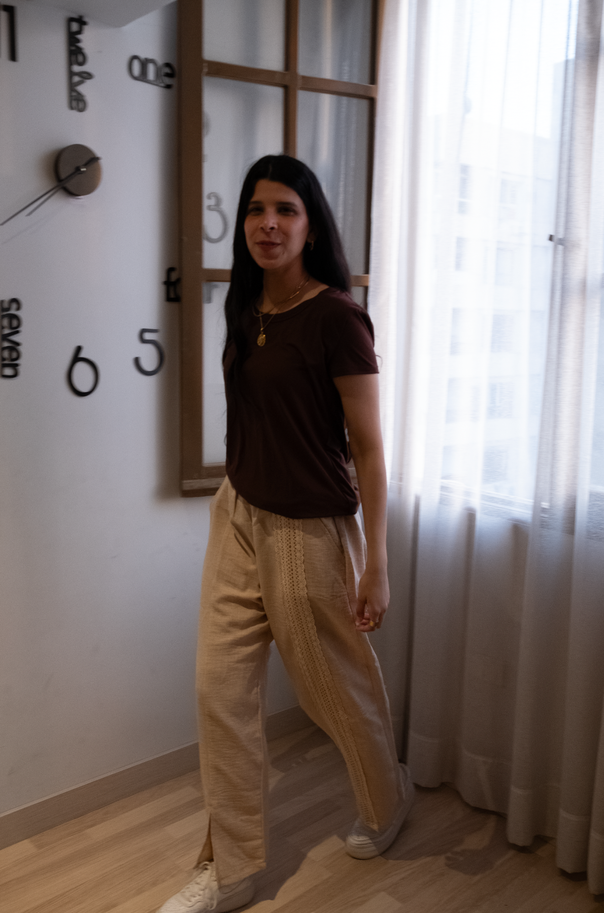 Linen Wide-Legged  Pant